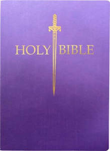 Kjv: KJV Sword Large Print Bible 1611 version royal purple ultrasoft 12 point font