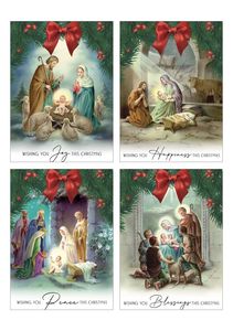Seasonal: Wishing you Blessings this Christmas - Christmas cards - Pack of 8