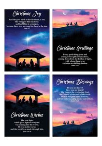 Seasonal: Christmas Blessings - Christmas cards - pack of 8