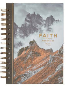Faith Can Move Mountains Spiral Journal - Matthew 17:20