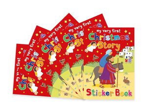 Christmas Story Sticker Book: Pack of 5 (My Very First Sticker Books)