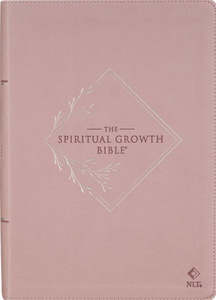 NLT Spiritual Growth Bible Dusty Mauve Faux Leather 9 point font