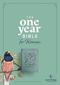 NLT One Year Bible for Women Birdsong Teal Leatherlike 9.25 font