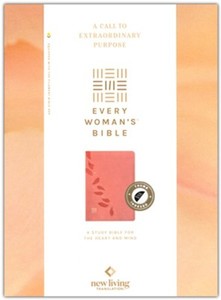Bibles: NLT Every Woman's Bible filament enabled edition Pink Petals Leatherlike INDEXED red letter 9 point font