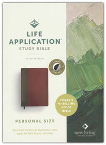 NLT Life Application Study Bible Personal Size 3rd edition Brown/Mahogany leathe&hellip;