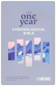Bibles: Message One Year Chronological Bible softcover 9.5 point font