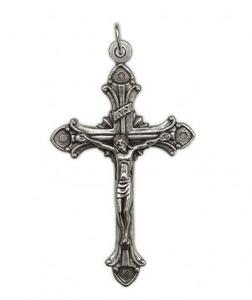 Crucifix Pendant Silver 50mm