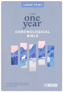 Message One Year Chronological Bible Large Print thinline edition softcover 10.25 point
