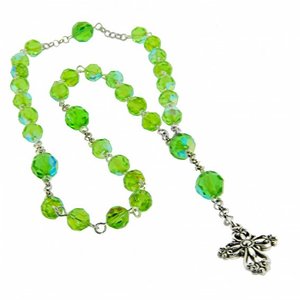 Gifts: Anglican Rosary Crystal Blue- Made In NZ
