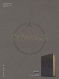 CSB She Reads the Truth Bible brown genuine leather indexed 8 point font