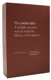 Bibles: NIV Lectio Bible: The Practicing the Way edition--cloth over board. Type size: 9.5