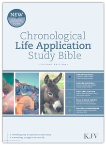 KJV Chronological Life Application Study Bible 2nd edition Hardcover 9 point font