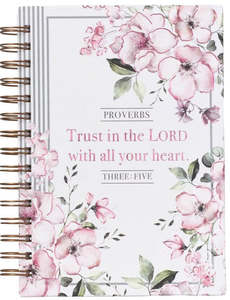 Trust In The Lord Large Hardcover Spiral Journal – Proverbs 3:5
