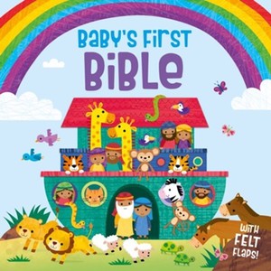 Baby's First Bible board book. Ages 2-4