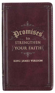 Promises to Strengthen Your Faith Brown Faux Leather Gift Book