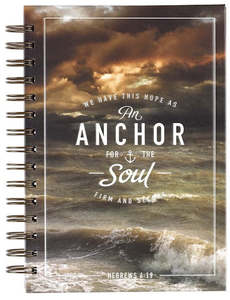Anchor For The Soul Large Spiral Journal - Hebrews 6:19
