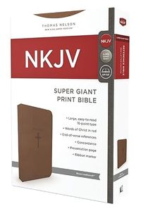 NKJV Super Giant Print. Brown leathersoft 16 point type