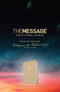 Message Devotional Bible Driftwood dove leatherlook 8 point font
