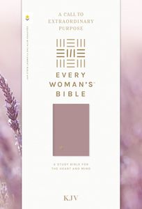 Bibles: KJV Every Woman's Bible filament enabled edition Plum Hardcover red letter 9 point font