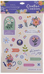 Gifts: Bloom Wildly Bible Journaling Stickers - 3 Sheets