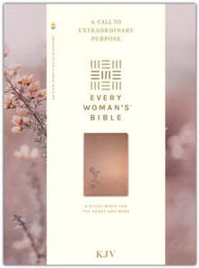 Bibles: KJV Every Woman’s Bible filament enabled edition Rose Gold Leatherlike red letter 9 point font