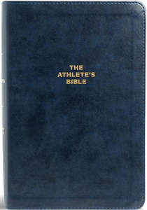 CSB Athletes Bible navy leathertouch 9 point font
