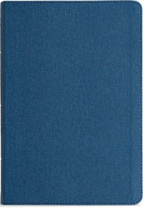 CSB Men's Daily Bible blue leathertouch 9 point font
