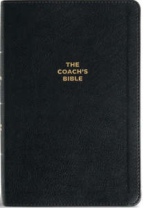 Bibles: CSB Coaches Bible black leathertouch 9 point font