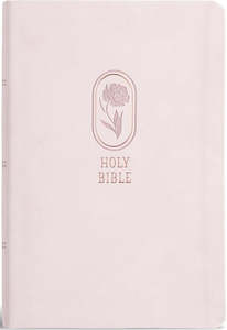 KJV Large Print Personal Size Reference pink leathertouch 11.25 point font