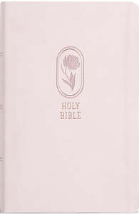 KJV Large Print Personal Size Reference pink leathertouch INDEXED 11.25 point font