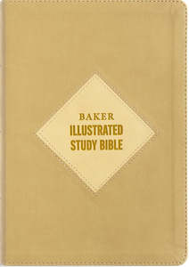 CSB Baker Illustrated Study Bible khaki leathertouch 9 point font