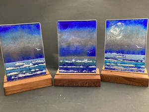 Products: Intense seascape 10cm base by 14cm high