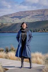 Winter 2023: Longline Coat - Navy