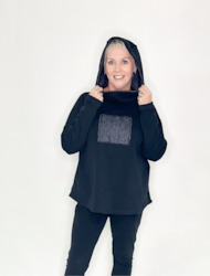 Tops: Goodie Hoodie- Black