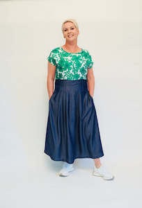 Pleats of Rosie - Green Abstract