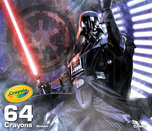 Crayola: CRAYOLA STAR WARS DARTH VADER 64 CRAYON COLLECTIBLE TIN