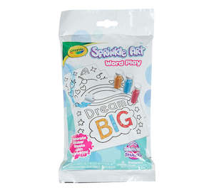 CRAYOLA SPRINKLE ART WORD PLAY ACTIVITY KIT