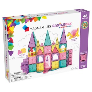Magna Tiles: MAGNA-TILES - Castle DLX + microMAGS - 48 Piece Set