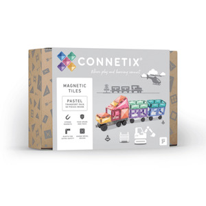 Connetix Tiles: Pastel Transport Pack 50 pc