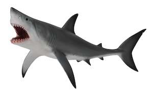 8 11 Years: Collecta Great White Shark With Open Jaw (Grey)