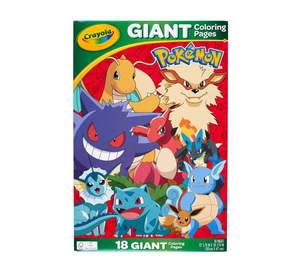 Pokemon: Crayola Giant Coloring Pages Pokemon