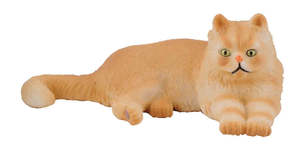 8 11 Years: Collecta Persian Cat Lying Figure (Green)