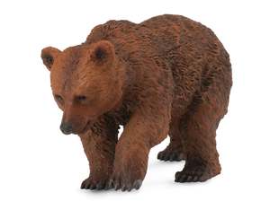 8 11 Years: Collecta Brown Bear Cub Figure (Green)
