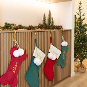 Luxe Velvet Personalised DOG Christmas Stockings