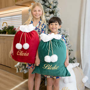 Luxe Velvet Personalised Santa Sacks