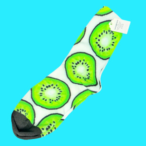 Products: Kiwifruit Socks - White/Green - OSFM