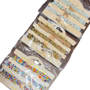 Stretchy Bead Bracelet Set