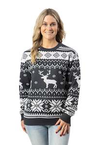 Ladies Christmas Jumpers: Women's Nordic Snow Christmas Jumper