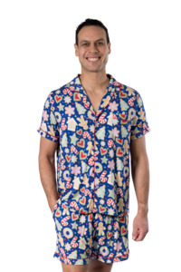 Men's Luxe Bamboo Gingerbread Christmas Pyjamas
