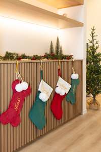 Christmas Nz: Luxe Velvet Personalised HUMAN Christmas Stockings